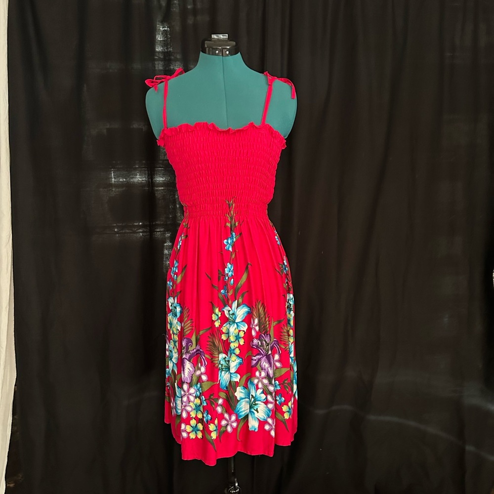Floral Red Sundress